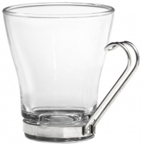 Bormioli Rocco Verdi Cappuccino Cup with Stainless Steel Handle, Set of 4, Gift Boxed Bormioli Rocco Verdi Cappuccino Cup with Stainless Steel Handle, Set of 4, Gift Boxed