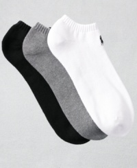 This sporty crew sock offers unmatched comfort and a streamlined cut for a superior workout. This sporty crew sock offers unmatched comfort and a streamlined cut for a superior workout.