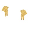 Nickelodeon Gold Over Silver Dora Stud Earrings