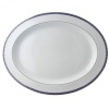 Bernardaud Athena Navy Oval Platter 15 In