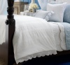 Lauren Ralph Lauren Spring Hill Bedding FULL/QUEEN White Seersucker & Eyelet Comforter