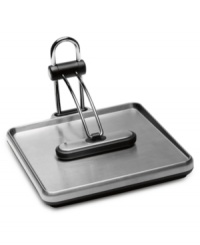 A simple design brings endless convenience to your household, keeping napkins in place with a precisely-weighted arm that lets you easily remove one at a time. The durable stainless steel weighted base keeps the holder steady and unmoved by quick grabs. 5-year warranty. A simple design brings endless convenience to your household, keeping napkins in place with a precisely-weighted arm that lets you easily remove one at a time. The durable stainless steel weighted base keeps the holder steady and unmoved by quick grabs. 5-year warranty.