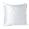 Hudson Park Collection Luxe Diamond Stitch Euro Pillow Sham White