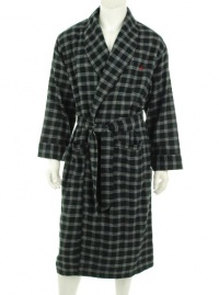 Nautica Men's Victor Plaid Flannel Shawl Collar Robe