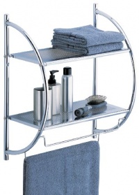 Organize It All 2 Tier Shelf with Towel Bars Organize It All 2 Tier Shelf with Towel Bars