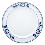 Drawing inspiration from local flowers in his native Denmark, designer Niels Refsgaard used Dansk's trademark white and blue color scheme to effect an elegant dinnerware collection in refined porecelain.