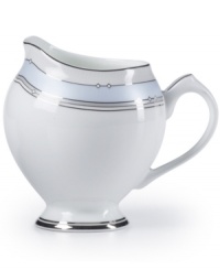 It'll be just as you pictured it with the Dreamscape creamer from Mikasa. Platinum-banded bone china replete with soft colors and geometric detail offers a look of distinct, effortless elegance. It'll be just as you pictured it with the Dreamscape creamer from Mikasa. Platinum-banded bone china replete with soft colors and geometric detail offers a look of distinct, effortless elegance.