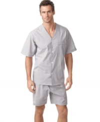 Complete your comfortable bedroom look with this shirt and shorts set from Club Room. Complete your comfortable bedroom look with this shirt and shorts set from Club Room.
