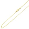 14K Yellow Gold 1.8mm Gucci Flat Mariner Link Chain Necklace 24 W/ Spring-Ring