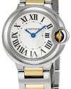 Cartier Women's W69007Z3 Ballon Bleu Stainless Steel and 18K Gold Watch