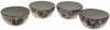 Certified International Lille Rooster 5-1/2-Inch Ice Cream Bowl, Assorted Designs, Set of 4