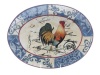 Certified International Lille Rooster Oval Platter, 16-Inch by 12-Inch