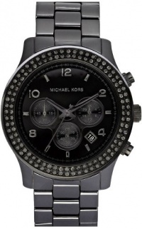 Men's Black Ceramic Black Dial Swarovski Crystal Accents Quartz Men's Black Ceramic Black Dial Swarovski Crystal Accents Quartz
