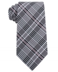 Start a crossover in your wardrobe. This tie from DKNY gives a punch of plaid to your nine-to-five. Start a crossover in your wardrobe. This tie from DKNY gives a punch of plaid to your nine-to-five.