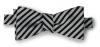 Countess Mara Men's Reversible Stripe Bow Tie