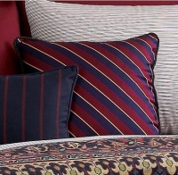 Lauren by Ralph Lauren Bedding, Poet's Society Navy Stripe Necktie Throw Pillow, 16 Square Lauren by Ralph Lauren Bedding, Poet's Society Navy Stripe Necktie Throw Pillow, 16 Square