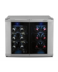 Toast to getting the most out of your favorite whites and reds. Holding 12 bottles, this ultra-quiet cellar offers dual zone cooling that caters to the unique notes and tastes of your varied collection. 3-year warranty. Model CWC-1200DZ. Toast to getting the most out of your favorite whites and reds. Holding 12 bottles, this ultra-quiet cellar offers dual zone cooling that caters to the unique notes and tastes of your varied collection. 3-year warranty. Model CWC-1200DZ.