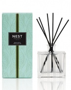 Garden Mint, apple blossom and muget are infused with a touch of oakmoss and vetiver. NEST Fragrances Reed Diffusers are carefully crafted with the highest quality fragrance oils and are designed to continuously fill your home with a lush, memorable fragrance. The alcohol-free formula releases fragrance slowly and evenly into the air for approximately 90 days. To intensify the fragrance, occasionally flip the reeds over. 