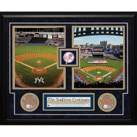Steiner Sports MLB New York Yankees 2008 Stadium Final Game/2009 Opening Day Dirt Collage Steiner Sports MLB New York Yankees 2008 Stadium Final Game/2009 Opening Day Dirt Collage