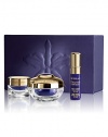 The Guerlain Orchidée Impériale Discovery set contains a full size eye creme and a deluxe sample of the creme and the serum in a modern, re-usable cardboard coffret. Ideal set to discover the benefits of the Orchidée Impériale trilogy.