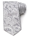 BOSS Black reinvents a classic with this paisley printed silk tie.