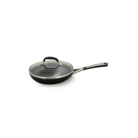 Simply Calphalon Enamel 8 Inch Covered Omelette Pan, Black Simply Calphalon Enamel 8 Inch Covered Omelette Pan, Black