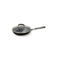 Simply Calphalon Enamel 8 Inch Covered Omelette Pan, Black