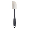 OXO International's Silicone Spatula stays flexible longer and will not discolor like traditional rubber styles do. Use the Spatula for cooking or with hot bakeware without fear of melting. Silicone is heat resistant and safe to use for coated or non-stick cookware. The soft, non-slip handle is cushioned and keeps your hand comfortable as you cook, stir or scrape.