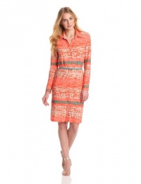 Anne Klein Women's Stripe Print Belted Dress Anne Klein Women's Stripe Print Belted Dress