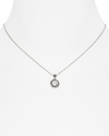 A subtle pendant on this Judith Jack necklace offers a glittering focal point, with its delicate contours and crystals.