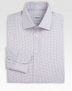 Multicolored micro check print is a timeless classic with modern appeal, shaped in cool, crisp cotton.Button-frontSpread collarCottonDry cleanImported