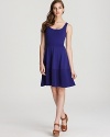 Take the charming retro note to heart in this kate spade new york dress, flaunting a fit-and-flare cut for an effortless hourglass silhouette.