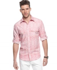 In a summer rut? Change up your pattern with this paisley shirt from Sons of Intrigue. In a summer rut? Change up your pattern with this paisley shirt from Sons of Intrigue.