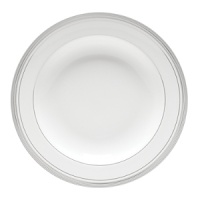 World-renowned fashion designer Monique Lhuillier collaborated with Waterford to create this fine bone china dinnerware collection. Drawing inspiration from the artful details that finish Lhuillier's brilliant couture bridal gowns, each piece in the assortment is decorated with polished platinum accents in a raised stitching design. World-renowned fashion designer Monique Lhuillier collaborated with Waterford to create this fine bone china dinnerware collection. Drawing inspiration from the artful details that finish Lhuillier's brilliant couture bridal gowns, each piece in the assortment is decorated with polished platinum accents in a raised stitching design.