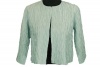 Eileen Fisher Cropped Jacket with Three Quarter Sleeve Cornflower Small