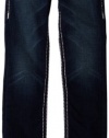 True Religion Girls 7-16 Girl's Pink Stitch Super T Pant, Dynamite Pass, 12