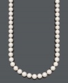Bring on the elegance with this luxurious pearl strand by Belle de Mer. Necklace features large, A+ cultured freshwater pearls (11-13 mm) and a 14k gold clasp. Approximate length: 24 inches.