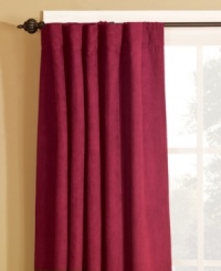 Stylish and sophisticated, the Soft Faux Suede window panels frame your window in modern luxury. Featuring an array of chic colors and supple texture for a look of eye-catching refinement at an easy-to-shop price. Stylish and sophisticated, the Soft Faux Suede window panels frame your window in modern luxury. Featuring an array of chic colors and supple texture for a look of eye-catching refinement at an easy-to-shop price.