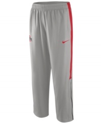 Stay ahead of the game and show your support anytime with these Ohio State Buckeyes NCAA basketball pants featuring Dri-Fit technology from Nike. Stay ahead of the game and show your support anytime with these Ohio State Buckeyes NCAA basketball pants featuring Dri-Fit technology from Nike.