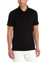 Calvin Klein Sportswear Men's Short Sleeve 4 Button Woven Polo