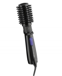 Dry and style your hair with one tool! This rotating styler from Conair features a hot air spinning brush attachment for adding volume and shape as you dry. Large ceramic barrel and ionic technology help reduce frizz and enhance shine. Dry and style your hair with one tool! This rotating styler from Conair features a hot air spinning brush attachment for adding volume and shape as you dry. Large ceramic barrel and ionic technology help reduce frizz and enhance shine.