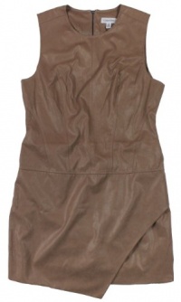 Calvin Klein Women's Sleeveless Faux Suede Seamed Chemise Dress Calvin Klein Women's Sleeveless Faux Suede Seamed Chemise Dress