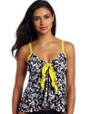 Ocean Avenue Women's Star Struck Flyaway Tankini Top