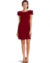 ABS Allen Schwartz Women's Rosette Shoulder Dress