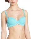 Wacoal Women's Seduction Demi Contour Bra, Blue Radiance, 34DD