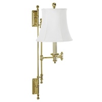 Sure to enhance any room, classic beauty and intricate details make this swing arm wall lamp a true standout.