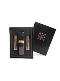 Personal, singular and as individual as a fingerprint. This captivating fragrance, in a compact refillable spray, abounds with tuberose, a white flower with a hint of orange, as well as jasmine, jonquil, lily of the valley, white iris and a touch of pink geranium. 0.25 oz. Also includes two .25 oz. purse refills. Personal, singular and as individual as a fingerprint. This captivating fragrance, in a compact refillable spray, abounds with tuberose, a white flower with a hint of orange, as well as jasmine, jonquil, lily of the valley, white iris and a touch of pink geranium. 0.25 oz. Also includes two .25 oz. purse refills.