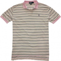 Polo Ralph Lauren Classic-Fit Beach Jersey Polo (Medium, Country Club Pink) Polo Ralph Lauren Classic-Fit Beach Jersey Polo (Medium, Country Club Pink)