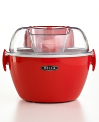 The cool kid. Stock your countertop with this dessert do-it-all, which makes ready-to-devour ice cream in only 15 to 30 minutes. A dishwasher-safe paddle and locking lid means you can spend more time enjoying your sweet treat & less time cleaning up. 1-year warranty. Model 13716. The cool kid. Stock your countertop with this dessert do-it-all, which makes ready-to-devour ice cream in only 15 to 30 minutes. A dishwasher-safe paddle and locking lid means you can spend more time enjoying your sweet treat & less time cleaning up. 1-year warranty. Model 13716.