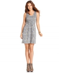 Rendered from 100% soft cotton, this flirty, printed dress from DKNY Jeans is a comfortable classic. Take it from day to night with lace-up booties! Rendered from 100% soft cotton, this flirty, printed dress from DKNY Jeans is a comfortable classic. Take it from day to night with lace-up booties!